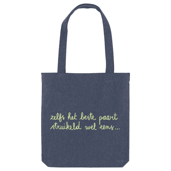 Zelfs het beste paart... (tote bag ) Thumbnail